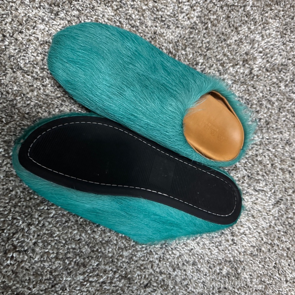 Marni Green Cozy Slip-On Slippers